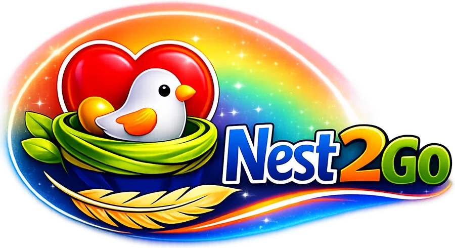 Logo di Nest2Go, il software gestionale per l'allevamento ornitologico