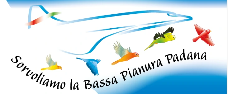 Logo della mostra “Sorvoliamo la Bassa Pianura Padana” — 3ª Mostra Ornitologica Nazionale, Città di Maleo (LO)